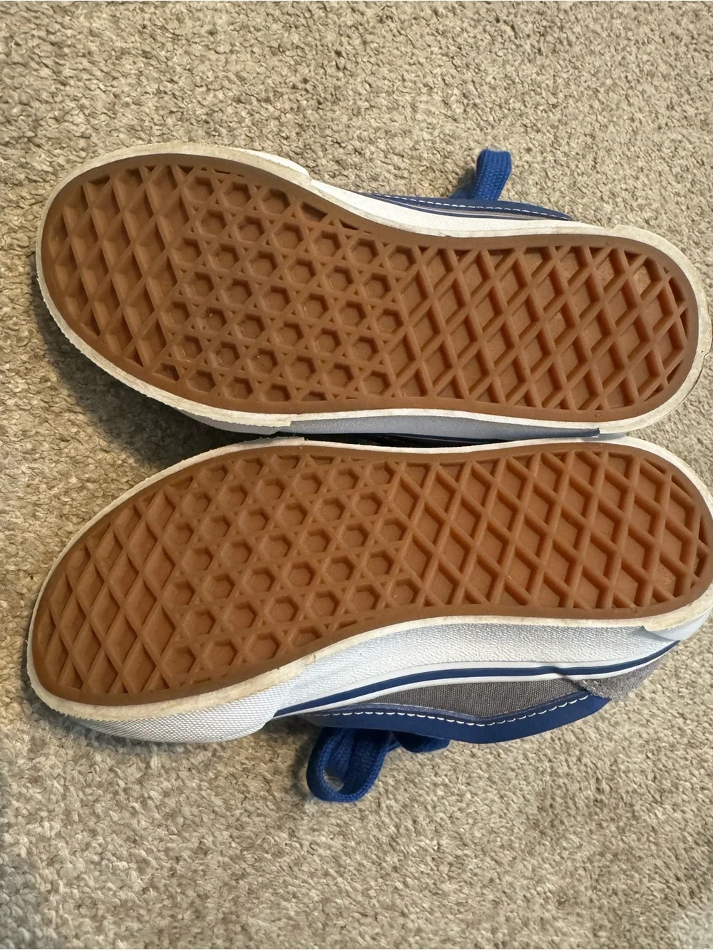 Vans Kids Blue and Gray Low Profile Sneakers
